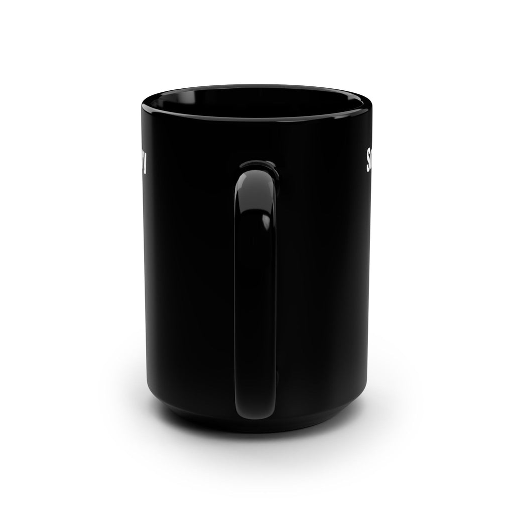 Social Battery 15oz Black Mug - A Coffee Mug for Introverts