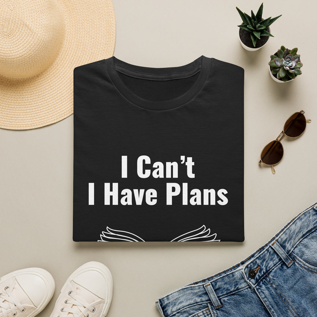I Can't, I Have Plans T‑Shirt — Funny Book Lover Introvert Tee