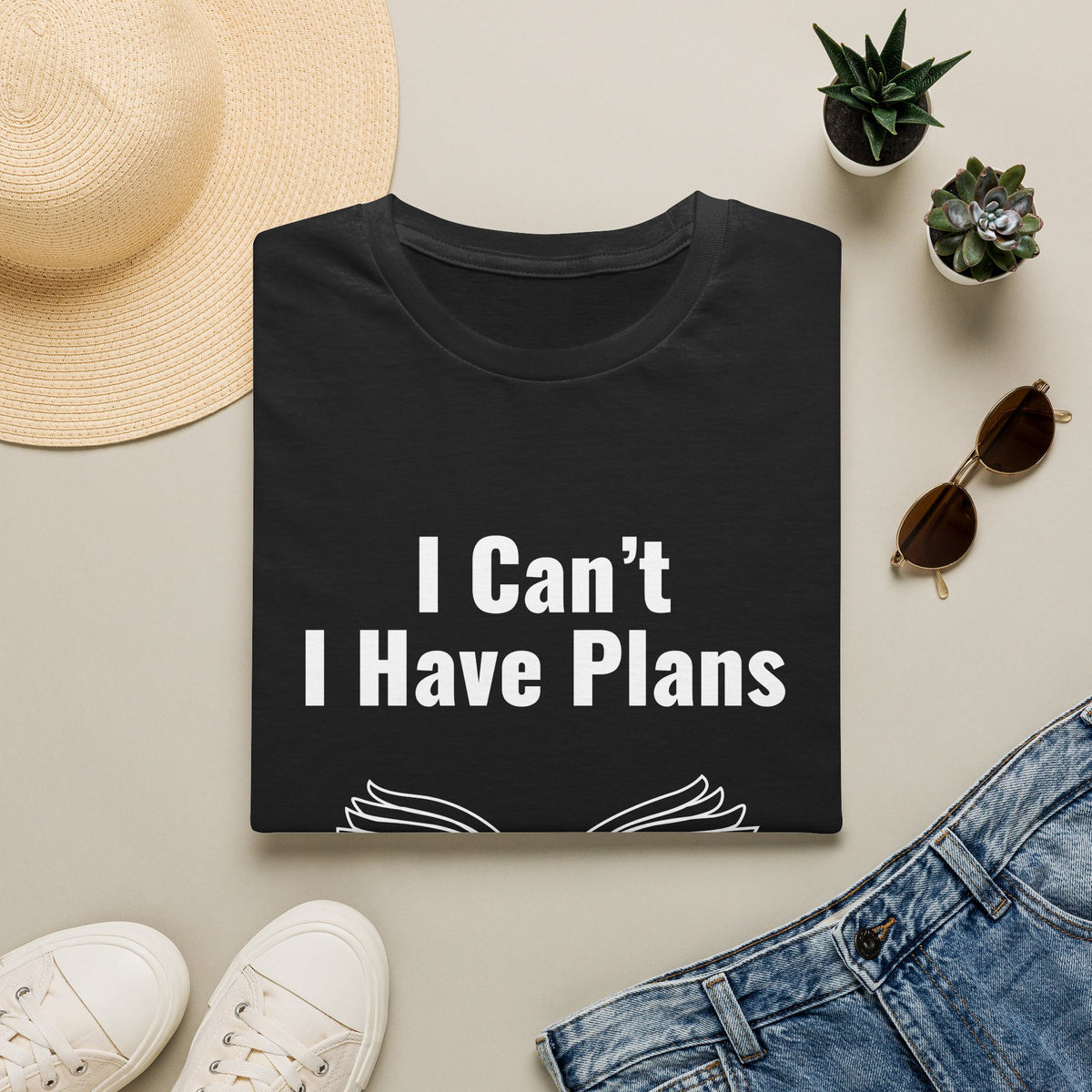 I Can't, I Have Plans T‑Shirt — Funny Book Lover Introvert Tee