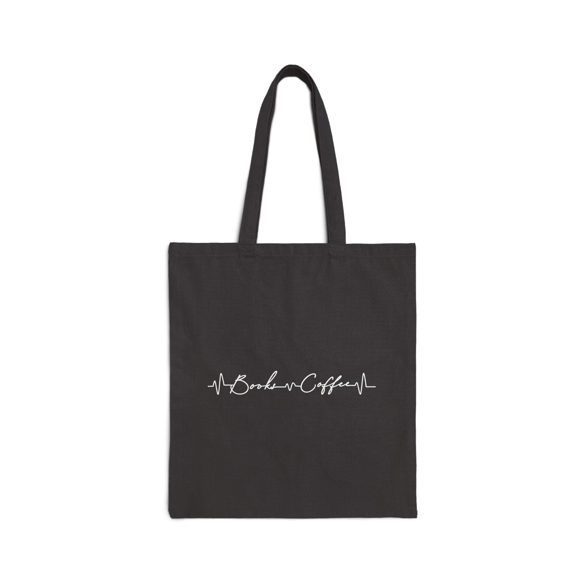 Tote Bag — Coffee Heartbeat Canvas Tote